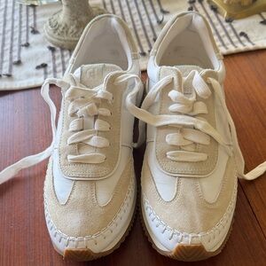 Cole Haan White and Tan Athletic Shoes